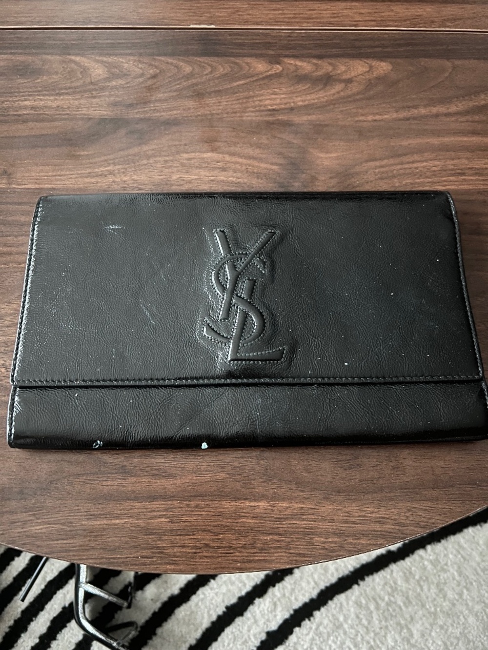 Yves Saint Laurent Black Belle du Jour Clutch